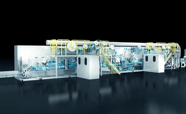 纺织机械生产过程的三维动画
