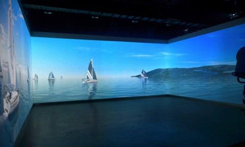 三折幕沉浸式影院-多结构互动投影展示