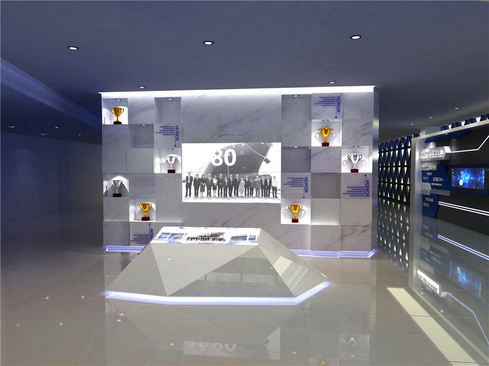 智能制造企业展厅效果图