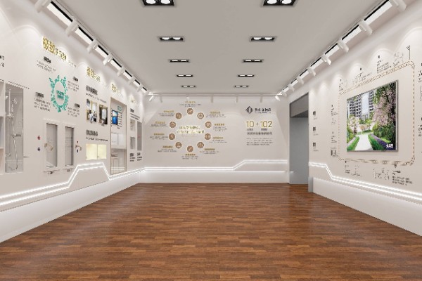 中医医院展厅展示墙设计装修