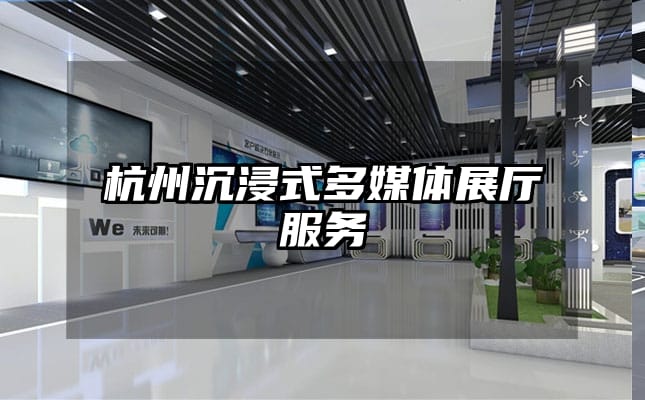 杭州沉浸式多媒体展厅服务