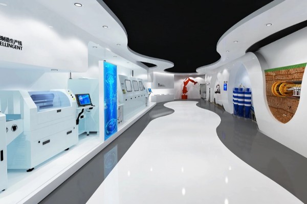 运动船制造企业展厅公司设计装修