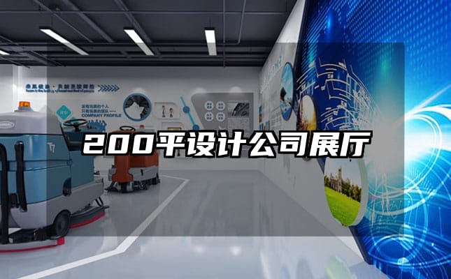 200平设计公司展厅