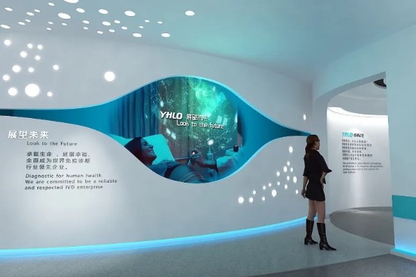 电子专用材料制造展厅施工设计装修