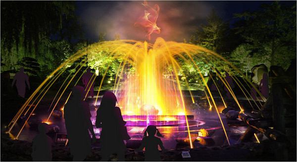 主题展馆互动光影秀-主题公园灯光秀